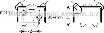 Prasco MS3477 - Масляный радиатор, двигательное масло avtokuzovplus.com.ua