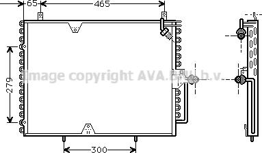 Prasco MS5170 - Конденсатор, кондиціонер autocars.com.ua