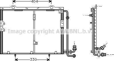 Prasco MS5207 - Конденсатор кондиционера avtokuzovplus.com.ua