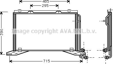 Prasco MS5222 - Конденсатор кондиционера avtokuzovplus.com.ua