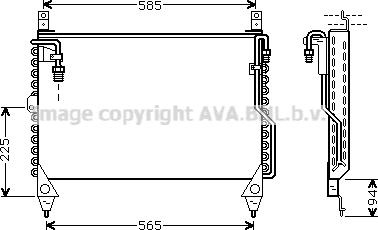 Prasco MS5242 - Конденсатор, кондиціонер autocars.com.ua