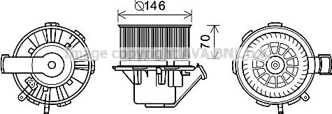 Prasco MS8647 - Электродвигатель, вентиляция салона autodnr.net