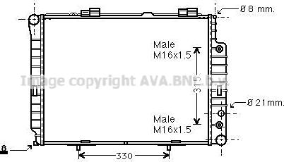 Prasco MSA2189 - Радиатор, охлаждение двигателя autodnr.net