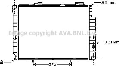 Prasco MSA2191 - Радиатор, охлаждение двигателя autodnr.net