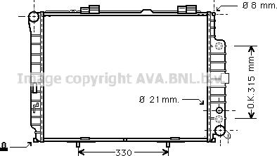 Prasco MSA2228 - Радиатор, охлаждение двигателя autodnr.net