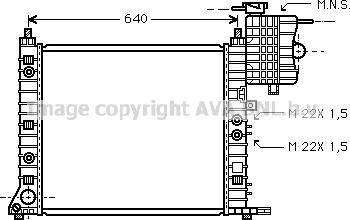 Prasco MSA2243 - Радиатор, охлаждение двигателя avtokuzovplus.com.ua