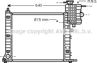 Prasco MSA2264 - Радиатор, охлаждение двигателя avtokuzovplus.com.ua