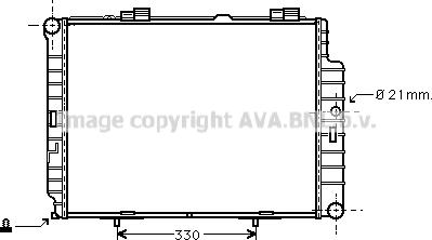 Prasco MSA2287 - Радіатор, охолодження двигуна autocars.com.ua