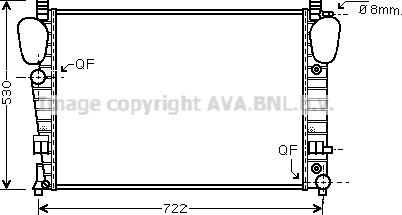 Prasco MSA2311 - Радиатор, охлаждение двигателя avtokuzovplus.com.ua