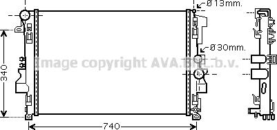 Prasco MSA2356 - Радиатор, охлаждение двигателя avtokuzovplus.com.ua