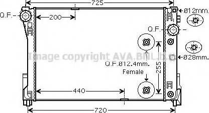 Prasco MSA2491 - Радиатор, охлаждение двигателя avtokuzovplus.com.ua