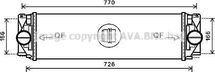 Prasco MSA4582 - Интеркулер, теплообменник турбины avtokuzovplus.com.ua