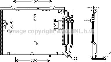 Prasco MSA5245 - Конденсатор кондиционера avtokuzovplus.com.ua