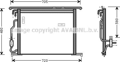 Prasco MSA5280 - Конденсатор кондиционера avtokuzovplus.com.ua