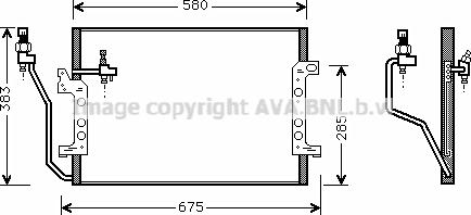 Prasco MSA5330 - Конденсатор, кондиціонер autocars.com.ua