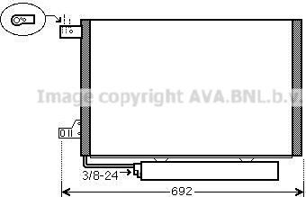 Prasco MSA5386D - Конденсатор кондиционера avtokuzovplus.com.ua