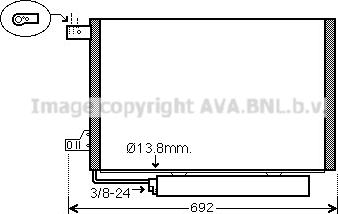 Prasco MSA5578D - Конденсатор кондиционера avtokuzovplus.com.ua