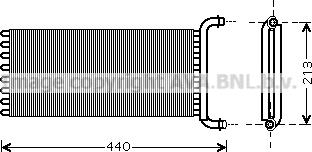 Prasco MSA6441 - Теплообменник, отопление салона avtokuzovplus.com.ua