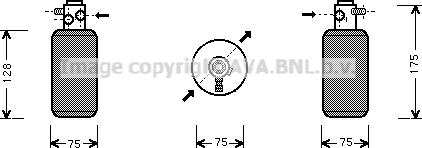 Prasco MSD050 - Осушитель, кондиционер avtokuzovplus.com.ua