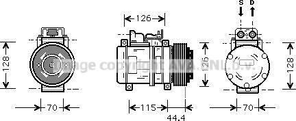 Prasco MSK116 - Компрессор кондиционера avtokuzovplus.com.ua