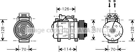 Prasco MSK274 - Компрессор кондиционера avtokuzovplus.com.ua