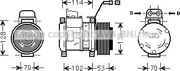 Prasco MSK583 - Компрессор кондиционера avtokuzovplus.com.ua