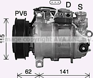 Prasco MSK737 - Компрессор кондиционера autodnr.net