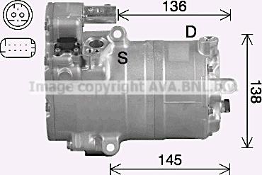 Prasco MSK757 - Компресор, кондиціонер autocars.com.ua