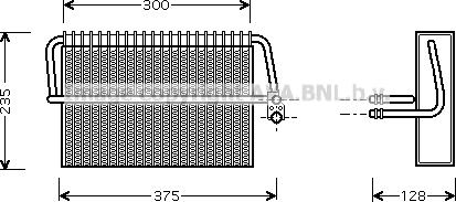 Prasco MSV325 - Испаритель, кондиционер avtokuzovplus.com.ua