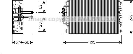 Prasco MSV375 - Испаритель, кондиционер avtokuzovplus.com.ua