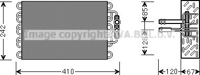 Prasco MSV542 - Испаритель, кондиционер avtokuzovplus.com.ua