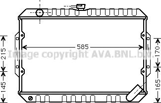 Prasco MT2066 - Радіатор, охолодження двигуна autocars.com.ua