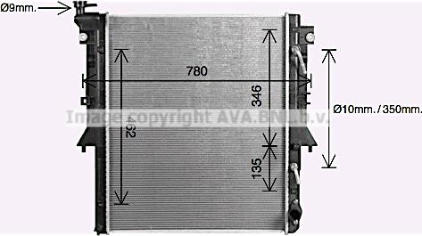 Prasco MT2280 - Радіатор, охолодження двигуна autocars.com.ua