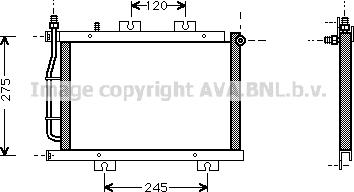 Prasco MT5108 - Конденсатор, кондиціонер autocars.com.ua