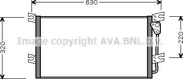 Prasco MT5154 - Конденсатор, кондиціонер autocars.com.ua