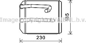 Prasco MT6260 - Теплообмінник, опалення салону autocars.com.ua