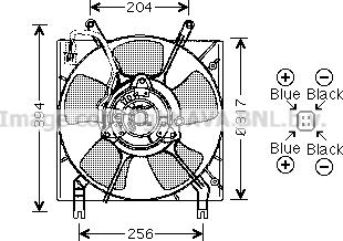 Prasco MT7516 - Вентилятор, охолодження двигуна autocars.com.ua