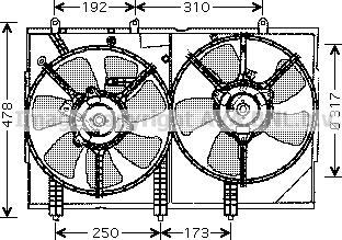 Prasco MT7523 - Вентилятор, охлаждение двигателя autodnr.net