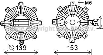 Prasco MTC222 - Зчеплення, вентилятор радіатора autocars.com.ua