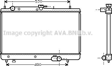 Prasco MZ2088 - Радіатор, охолодження двигуна autocars.com.ua