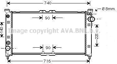 Prasco MZ2136 - Радіатор, охолодження двигуна autocars.com.ua