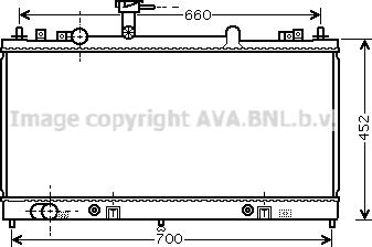 Prasco MZ2163 - Радіатор, охолодження двигуна autocars.com.ua