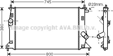 Prasco MZ2183 - Радиатор, охлаждение двигателя avtokuzovplus.com.ua