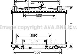 Prasco MZ2212 - Радіатор, охолодження двигуна autocars.com.ua
