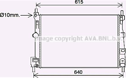 Prasco MZ2295 - Радіатор, охолодження двигуна autocars.com.ua