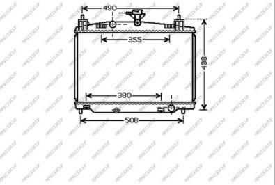 Prasco MZ309R002 - Радіатор, охолодження двигуна autocars.com.ua