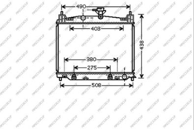 Prasco MZ309R003 - Радіатор, охолодження двигуна autocars.com.ua