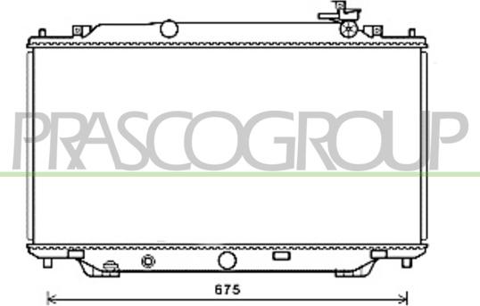 Prasco MZ332R001 - Радіатор, охолодження двигуна autocars.com.ua