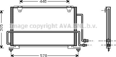 Prasco MZ5108 - Конденсатор, кондиціонер autocars.com.ua