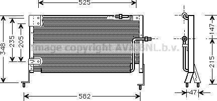 Prasco MZ5142 - Конденсатор, кондиціонер autocars.com.ua